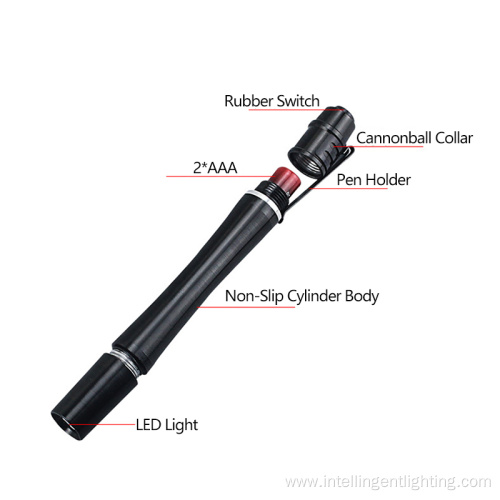 Pen Holder LED Flashlight